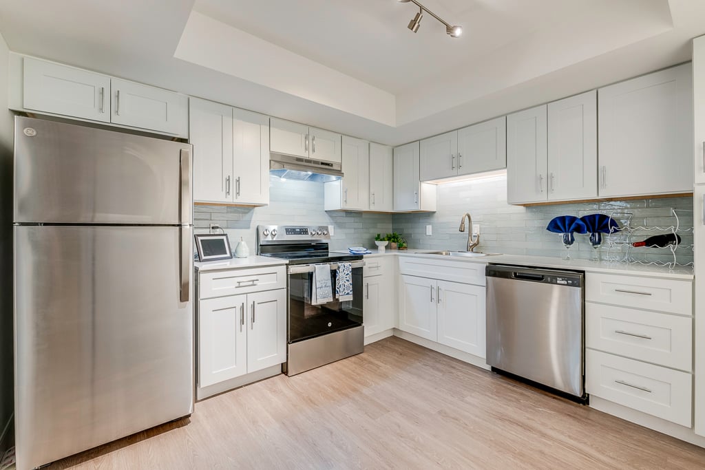 PRBelleairTowersL-17-Kitchen In Our Caladesi Model - One-Bedroom Apartment Home